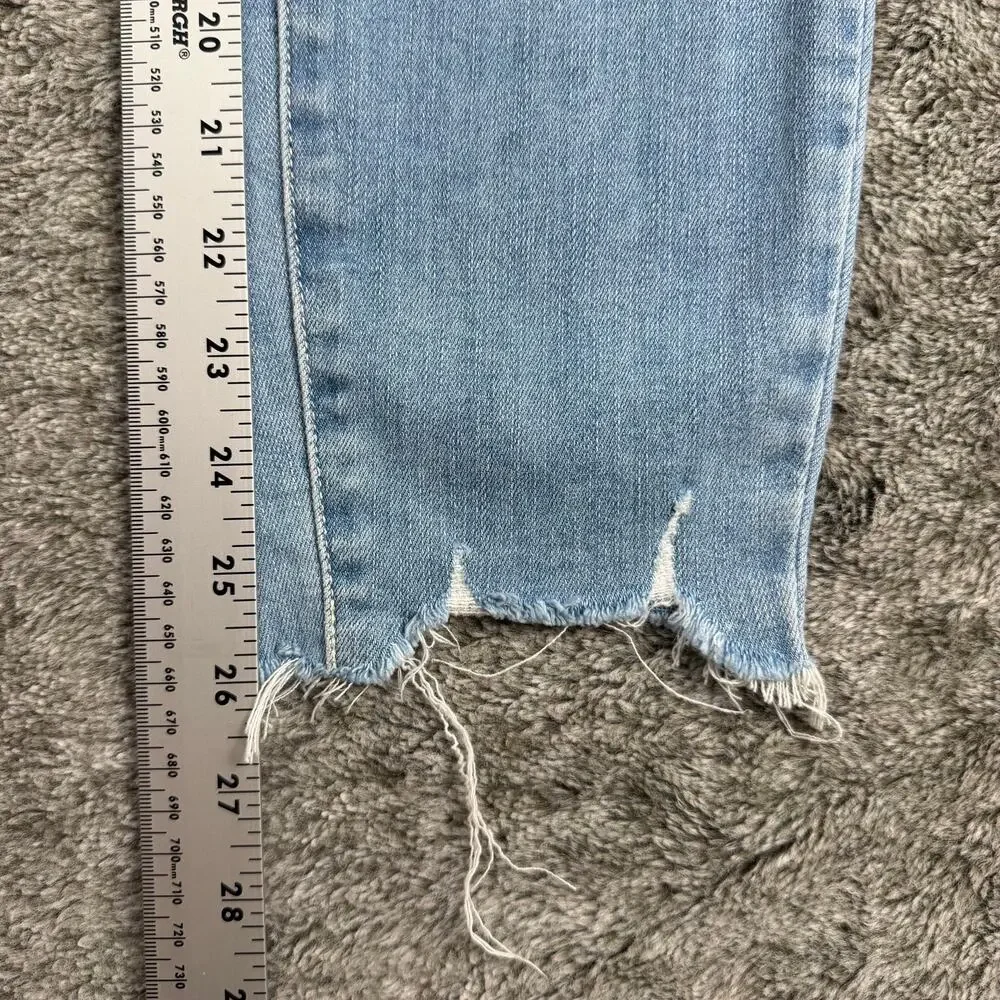 Paige Hoxton Crop Denim Jeans Women's 27 Blue